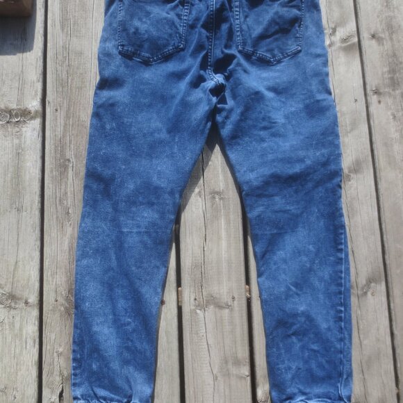 Bluenotes Denim Jean Slim Jogger Rugby Style Denim Jean Pants - Size Large. - Picture 7 of 10